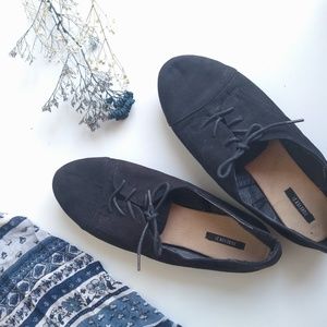 Black Ballet Lace-up Forever 21 shoes Size 8.5